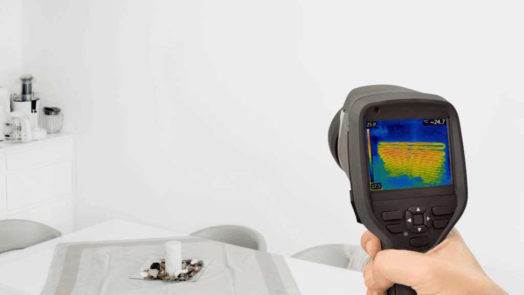 Measuring heat in a home